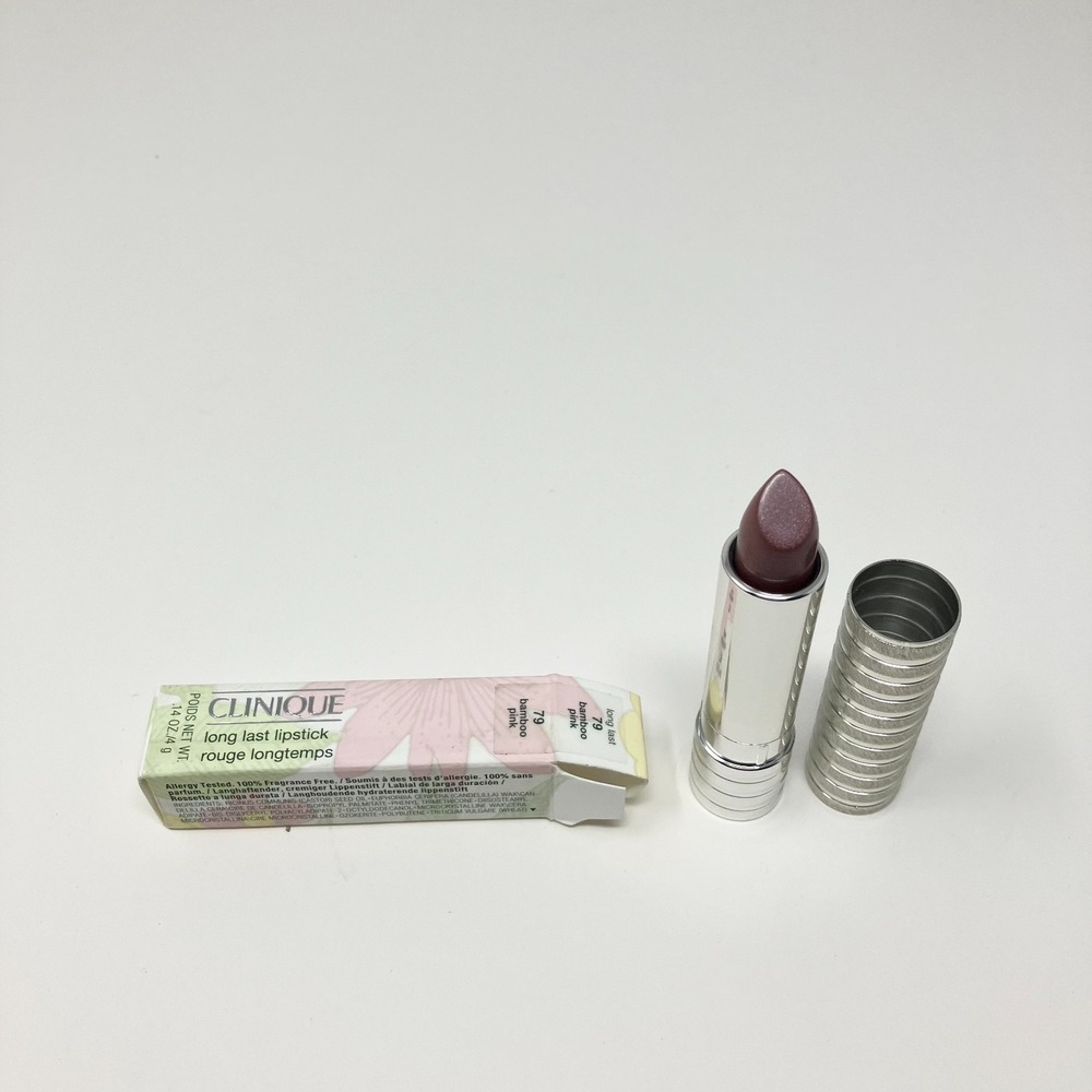 Clinique Long Last Lipstick 79‎ Bamboo Pink Full Size Discontinued New